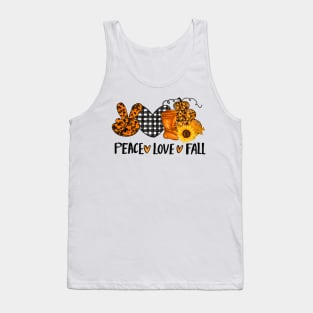 Halloween Sublimation Peace Love Fall ⭐⭐⭐⭐⭐ Tank Top